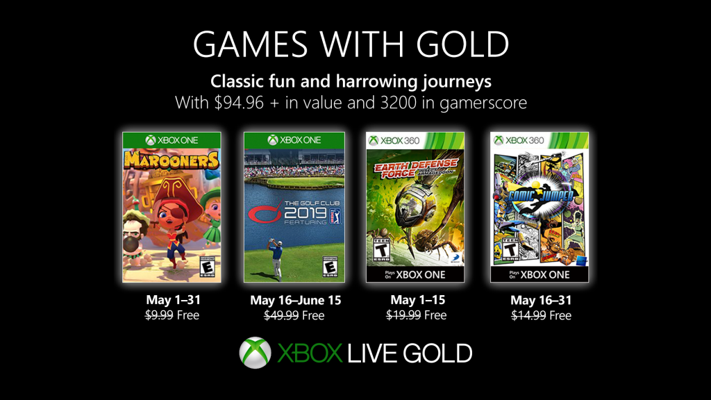 Games with Gold май 2019